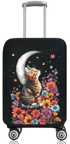 SICANAUO Cubiertas de equipaje, protección de maleta de viaje elástica, cubierta de maleta personalizada, fundas de almacenamiento de equipaje antiarañazos, protección de caso de carro de viaje, color