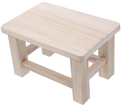 BESTYASH Solid Wooden Small Stool Low Stool for Home Use Compact Footrest and Plant Stand Elegant Entryway Shoe Change Bench Versatile Sitting