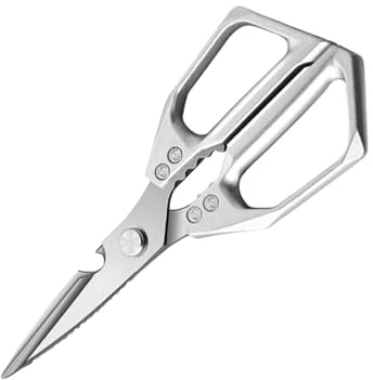 Kixolazr Tijeras Para Aves De Corral | Tijeras Alimentarias De Acero Inoxidable | Culinarias Resistentes Para Procesar Aves Cortar Verduras Preparar Pescado Mariscos Apartamento