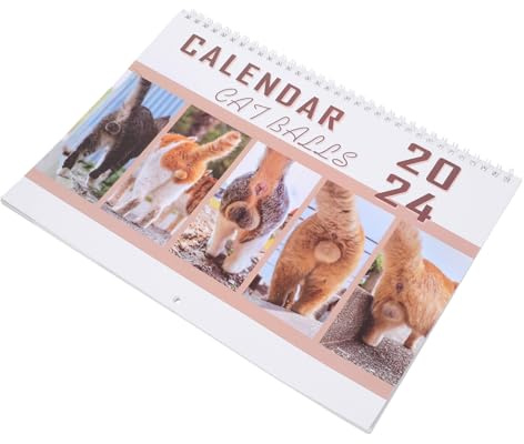DOITOOL Calendrier Mural Grand Format Calendrier De Bureau À Motifs Animaliers À Motifs Animaliers Petit Délicat