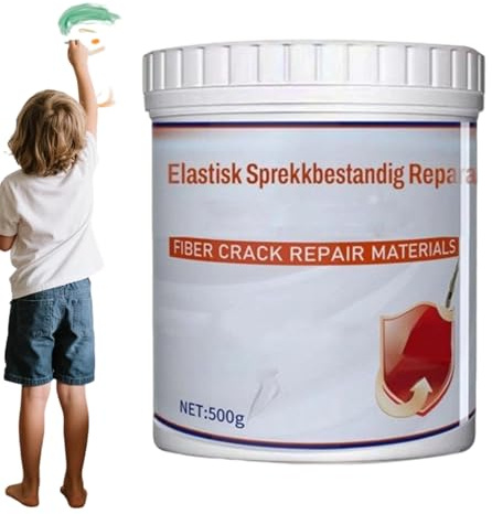 Masilla Reparadora, Agente Reparador, Masilla Reparadora, Masila De Fibra Resistente A Grietas | Compuesto De Relleno De Orificios Para Baño, Dormitorio, Sala De Estar, Hogar, 500 G, Alta Resistencia