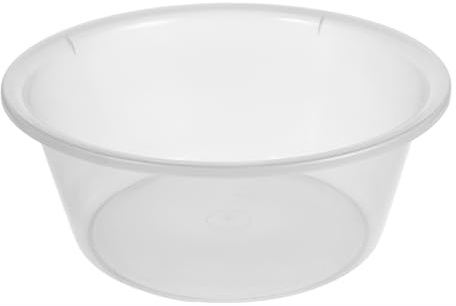 MUCKLILY Bassin de Trempage Pieds Transparent Taille Moyenne en Plastique Résistant, Bac Polyvalent pour Bain de Pieds et Soins Personnels, Usage Maison et Salle de Bain, Bassin pour Bébé