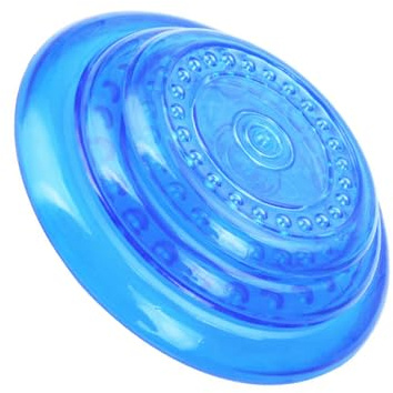 Healifty Disque de Lancer Bleu pour Chien Jouet Multi-Usage en TPR Douceur pour Protéger Dents pour Jouer Votre Chien