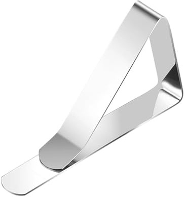 MAQDDO 10 Uds. Clips for Mantel, Clip de sujeción for Acero Inoxidable, se Adapta a mesas hasta 1,7 Pulgadas Grosor a Prueba Viento para Mesa