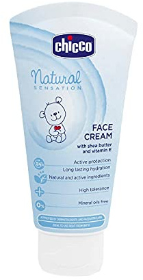 Chicco Natural Crema Viso Bambini, Crema Viso Idratante e Protettiva, 50 ml