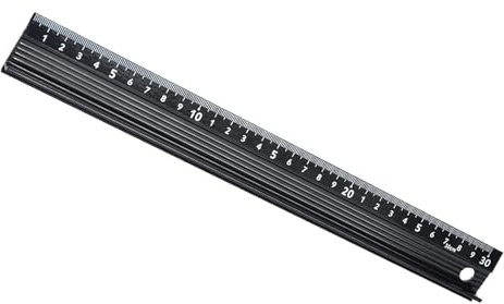 LType Cutting Ruler, Durable Aluminum Alloy Measuring Tool for Carpentry and Projects with AntiSlip Rubber Base and Safety Protective Plate
