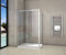 AICA SANITARIOS Cabina de Ducha Rectangular con Puerta Corredera de Cristal Templado 5 MM Transparente 140x70x185cm