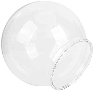 Zerodis Strapazierfähiges, Rundes Fischglas aus Kunststoff, Bruchsicheres, Kleines, Rundes Mehrzweck-Aquarium für Schreibtisch-Bücherregal-Dekorationen (S)