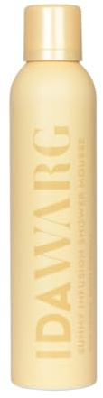 Ida Warg Sunny Infusion Shower Mousse – Luxurious Foaming Body Wash with Shea Butter & Twinflower Extract, Aromatherapeutic Strawberry & Bergamot Scent, Vegan & Paraben-Free, 200ml