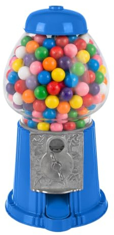 Great Northern Popcorn Gumball Machine with Coin Bank, Blue, 15”