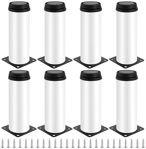 JMIATRY 8 Stück Verstellbare Möbelfüße 50X150mm, Schrank Füße, Möbelfüße Verstellbar Küchenschränke Höhenverstellbar Sofa Tisch Stuhl Küchenschränke