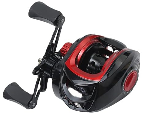 Culnflun Carrete de baitcasting, Metal Potente ligero y suave Baitcaster Pescado Molino, para agua salada agua dulce (mano izquierda)