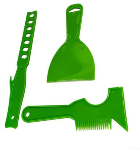 Kit complet d'outils de mélange de peinture professionnels avec spatule, grattoir à pinceau, peigne et tige de mélange pour réparations