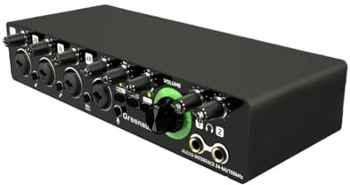 YQVEOT Mezclador de Audio, Interfaz de Audio Tarjeta de Sonido Convertidor AD con Monitoreo Guitarra Eléctrica Grabación en Vivo(Nero)