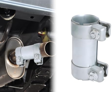 Kellegour Abrazadera Escape,Abrazadera de Banda de Escape Acero Inoxidable,Abrazadera de Tubo de Escape Ø 50 mm x 125 mm,para Tubo de Escape Sistemas de Escape de Edificios en la Industria