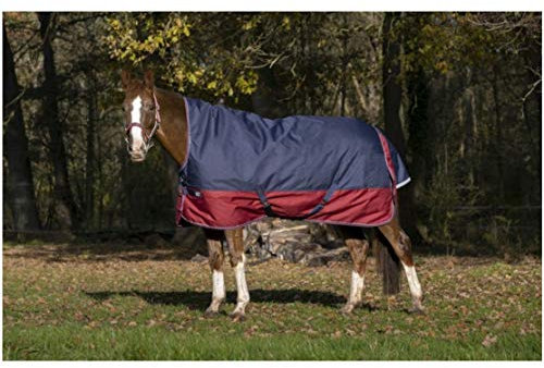 Equi-Theme Winterdecke Highneck 50g Füllung TYREX 1200D EQUITHÈME Marineblau/Bordeauxrot 155cm