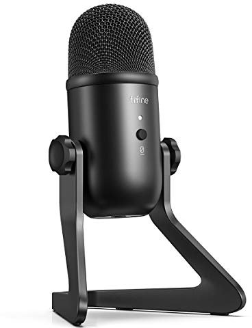 FIFINE USB Microphone Streaming Computer Microphone with Headphone Output&Volume Control,Mic Gain Control,Mute Button for Studio Recording, Gaming, Vocal, YouTube, Podcast on PC and Mac - K678