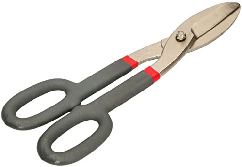 KOTARBAU® Tijera para hojalatero con mordazas de acero endurecido CrV 310 mm, Tijeras para cortar lamina de hojalatero, Tijera para hojalatero recta, Tijeras para chapa, Corte recto
