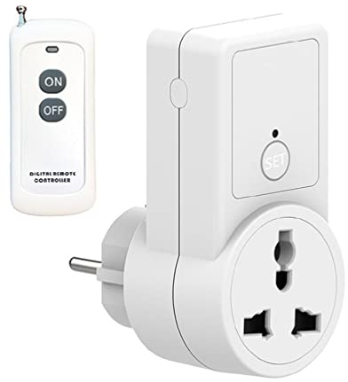 1 Wireless Remote Control Power Outlet Light Switch Socket 1 Remote EU Plug Newest Home Lamp Holder Light Switch Socket Adapter