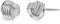 CHIC & ARTSY Liebesknoten-Ohrringe, 925er Sterlingsilber, hypoallergene Ohrstecker, gedrehte Liebesknoten-Ohrstecker für Damen