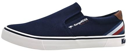 KangaROOS K-VM Alan Herrenschuhe Leinenschuhe Slipper Blau Freizeit, Schuhgröße:46 EU