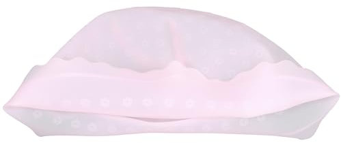 Beavorty Tapa de silicona para iluminadores gorro para mechas en el cabello destacar casquillo de la peluca neto gorro de tinte tapas de silicona para resaltar el cabello gel de sílice rosa