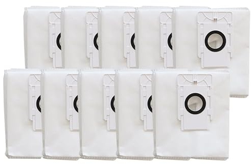 StarRing Lot de 4/10 sacs à poussière de rechange pour aspirateur robot EZVIZ avec station de base RC3 Plus RE4 Plus, RE5 Plus, sacs filtrants en tissu non tissé (lot de 10)