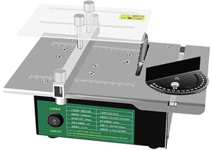 EnweMahi Sierra De Mesa para Aficionados, Mini Sierra De Mesa para Cortar Madera, Sierra De Mesa Portátil Multifuncional para Aficionados Al Bricolaje Y Manualidades