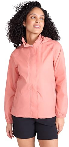 Mountain Warehouse Pakka Womens Waterproof Rain Jacket | Lightweight & Breathable Ladies Coat with Fully Taped Seams, Easy to Pack Packaway Hood & Stuff Bag, For Wet Weather, Walking
