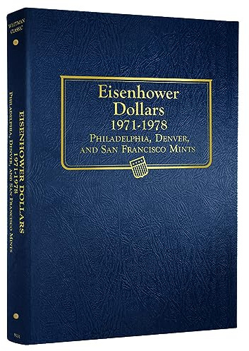 Whitman US Eisenhower Dollar Coin Album 1971 - 1978 #9131