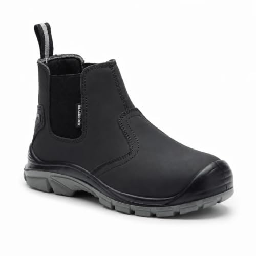 Blackrock Pendle Composite Safety Dealer Boots, Wide Fit Shoes, With Composite Toe Cap, Mens & Womens, Slip-On Safety Work Boots | Wide Fit Shoes, With Composite Toe Cap, Mens and Womens, Slip-On Safety Work Boots - Size 6