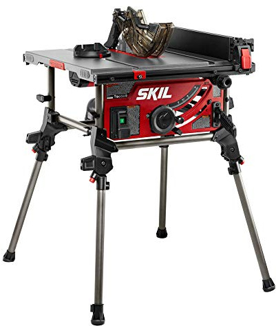 SKIL 15 Amp 10 Inch Portable Jobsite Table Saw with Folding Stand- TS6307-00