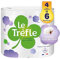 Le Trèfle Douceur Fleur de coton - Papier toilette - 4 maxi rouleaux = 6 rouleaux classiques –Lotion aux extraits de coton