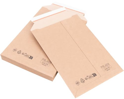 verpacking 20 Versandtaschen Karton Premium Qualität 250 x 353 mm DIN A4 Braun Wellpapp Versandtasche Kartonversandtasche