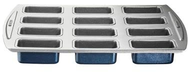 lakeland Bakeware 12 Hole Loose Based Mini Finger Loaf Tin - Rectangular