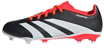 Adidas Unisex niños Predator League Firm Ground Football Boots, Core Black/Cloud White/Solar Red, 38 EU