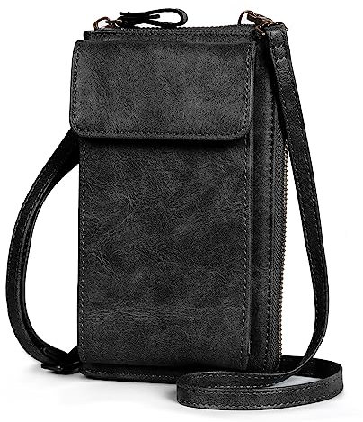 TANTOMI Handytasche zum Umhängen, Umhängetasche Damen RFID Blocking, Handy Tasche Damen Umhänge mit Abnehmbarem Gurt, Schultertasche Vielen Fächern
