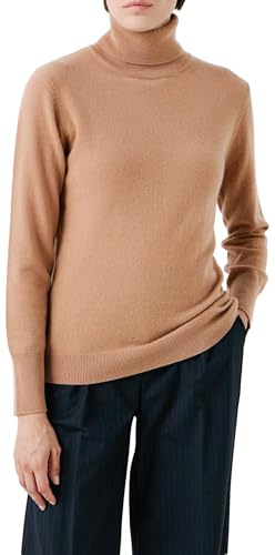 Caroll UJ015-DYLANB Cachemire Pull-Over, Camel, XL Femme