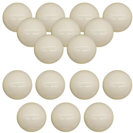 F Fityle 16-teiliges Billardkugel-Komplettset, 52,5 mm, Kunstharzkugeln, Ersatzkugeln aus weißem Billardkugeln, Snooker-Bälle für Bars, Spielzimmer, Turniere