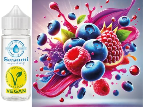 Blåbär hallon - blueberry raspberry aromkoncentrat - vegansk - Sasami - 10 ml