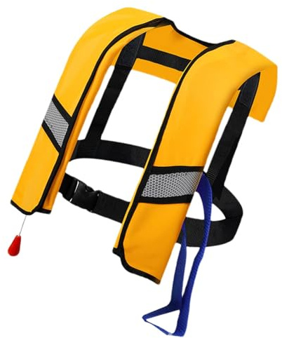 Giubbotto di salvataggio per adulti, gilet da snorkeling per adulti | giubbotto di salvataggio unisex per adulti - Gilet in nylon canottaggio, giacca galleggiante portatile, gonfiaggio automatico per