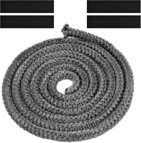 Flintronic Guarnizione per Porta Stufa, Ø12mm-5M(Grigio）