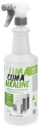 ErrecHome Clima Alkaline, Pulitore Alcalino per Unità Esterna degli Impianti di Climatizzazione e Refrigerazione, Pronto all’Uso, 1 L con Trigger