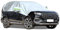 Btstil Half Car Cover for SUV, Car Windshield Cover with Reflective Straps, Universal Car Top Cover Waterproof UV Resistant Snow and Ice Protection (Silver)