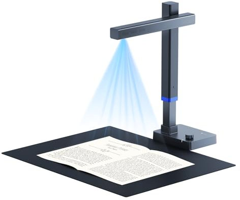 CZUR Shine Ultra A3 Scanner, tragbarer Dokumentenscanner, Faltbare Buchscanner, Dokumentenkamera Visualizer mit OCR 180+ Sprache, Stufenlos LED, Schnell-Scanner für Windows & macOS (13 MP)