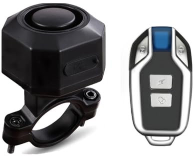 Fahrrad Alarmanlage Drahtloses Diebstahlwarnanlage mit USB-Aufladung wasserdichte Fahrrad Alarm mit Fernbedienung & Bewegungssensor für Fahrrad, Motorrad, E-Bikes, Roller