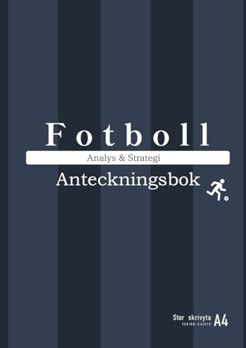 Fotboll – Analys & Strategi Anteckningsbok – Stor skrivyta