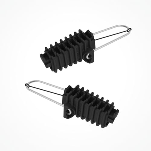 Silex | Pinza de Anclaje PAR22 PE para Fibra Óptica de 5 a 22mm ADSS | Tendido Aéreo Exterior FTTx | Para Instaladores Profesionales | Sujeción en Fachadas y Postes hasta 100 m | Pack 10ud
