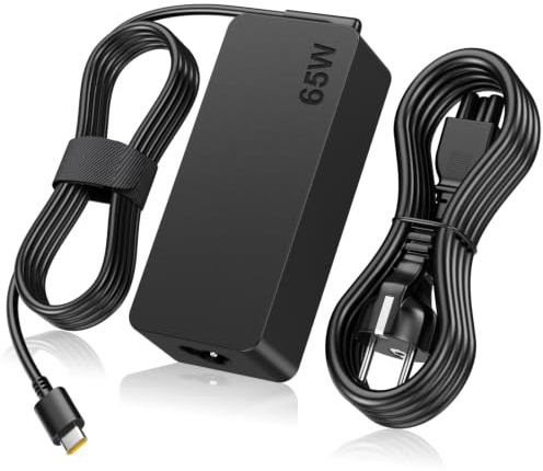 Cargador portátil USB-C 65W 20V 3,25A, Cable CA 1,2m y CC 1,8m