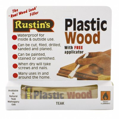Rustins Plastic Wood 30g Teak